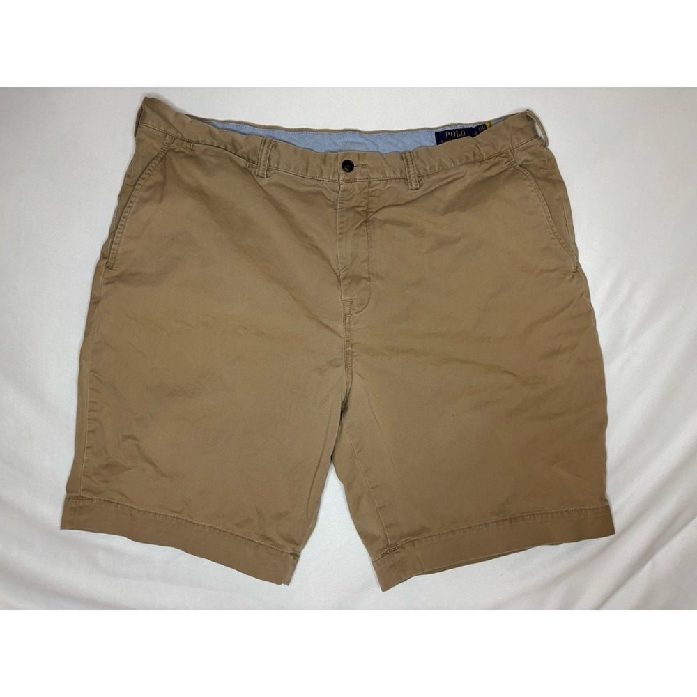Polo Ralph Lauren Stretch Classic Fit Khaki Chino Shorts Men's Size 40 READ 9"